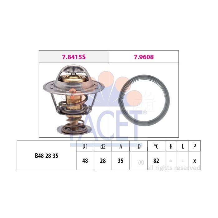 FACET Made in Italy - Thermostat, Kühlmittel 7.8415