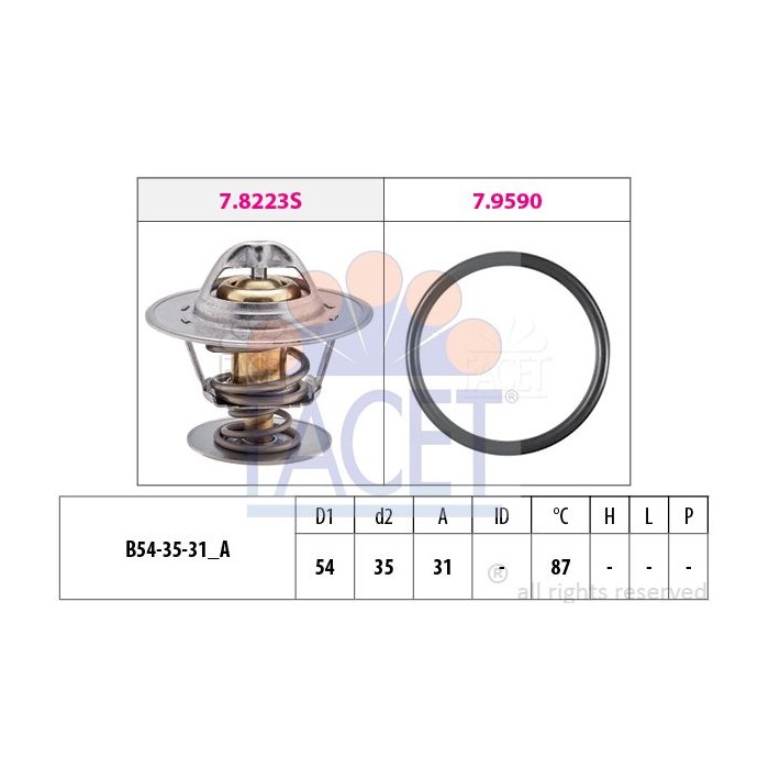 FACET Made in Italy - Thermostat, Kühlmittel 7.8432