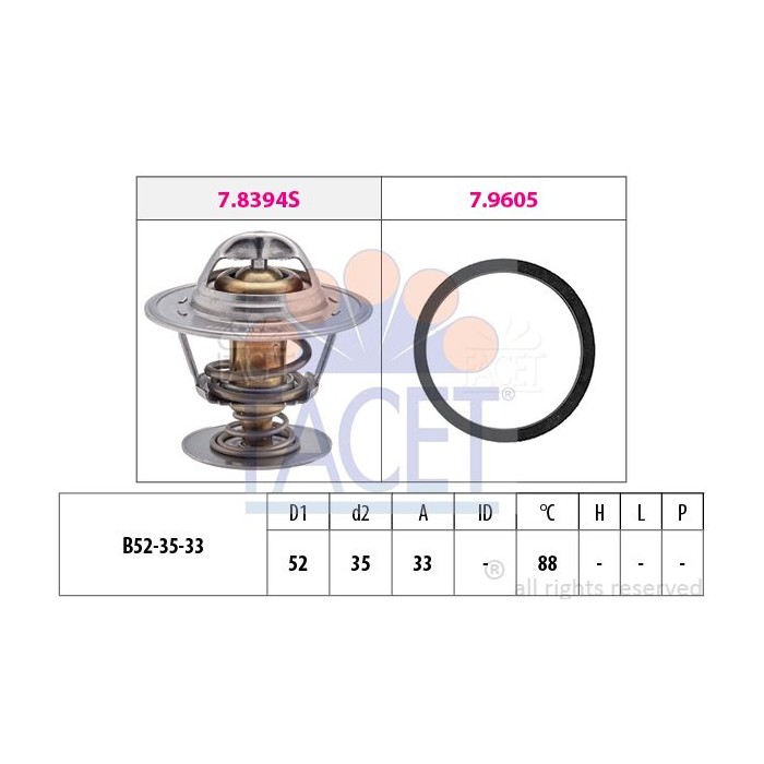 FACET Made in Italy - Thermostat, Kühlmittel 7.8483