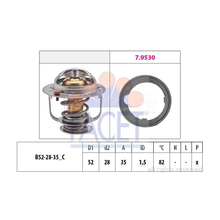 FACET Made in Italy - Thermostat, Kühlmittel 7.8493