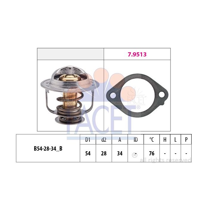 FACET Made in Italy - Thermostat, Kühlmittel 7.8521