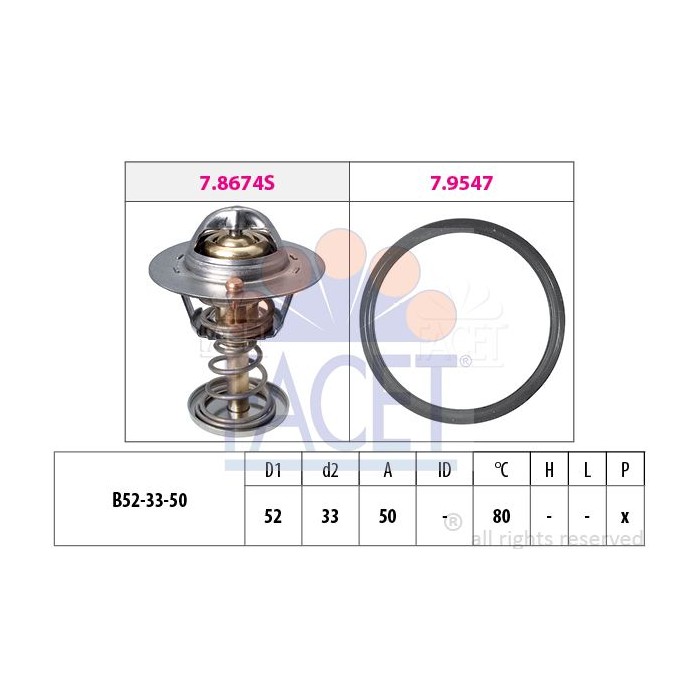 FACET Made in Italy - Thermostat, Kühlmittel 7.8674