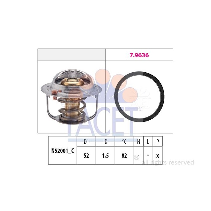 FACET Made in Italy - Thermostat, Kühlmittel 7.8679