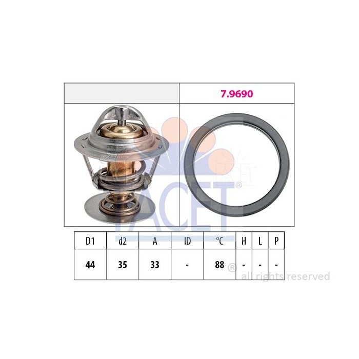 FACET Made in Italy - Thermostat, Kühlmittel 7.8685