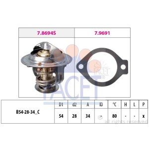 FACET Made in Italy - Thermostat, Kühlmittel 7.8694