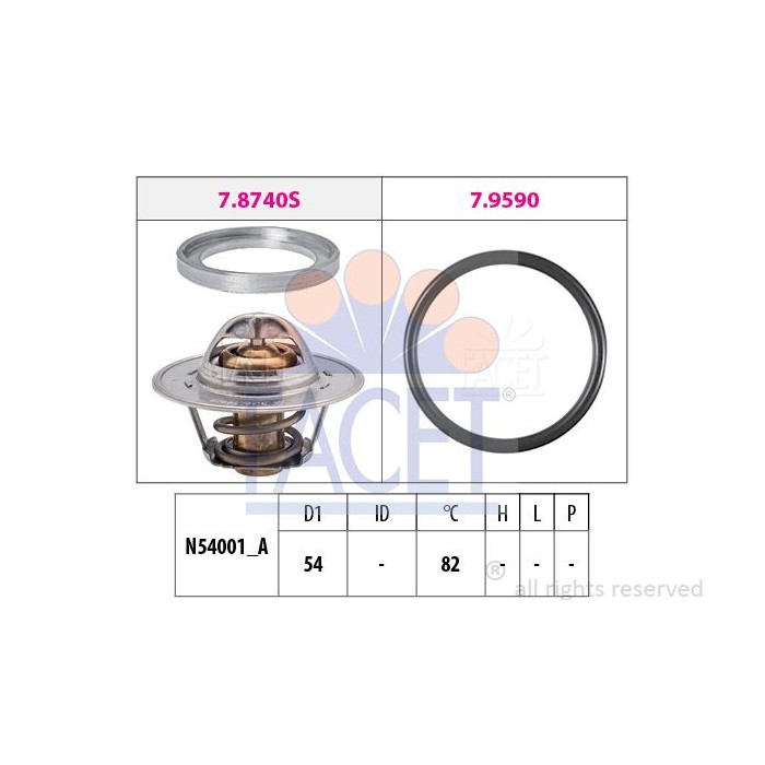 FACET Made in Italy - Thermostat, Kühlmittel 7.8740