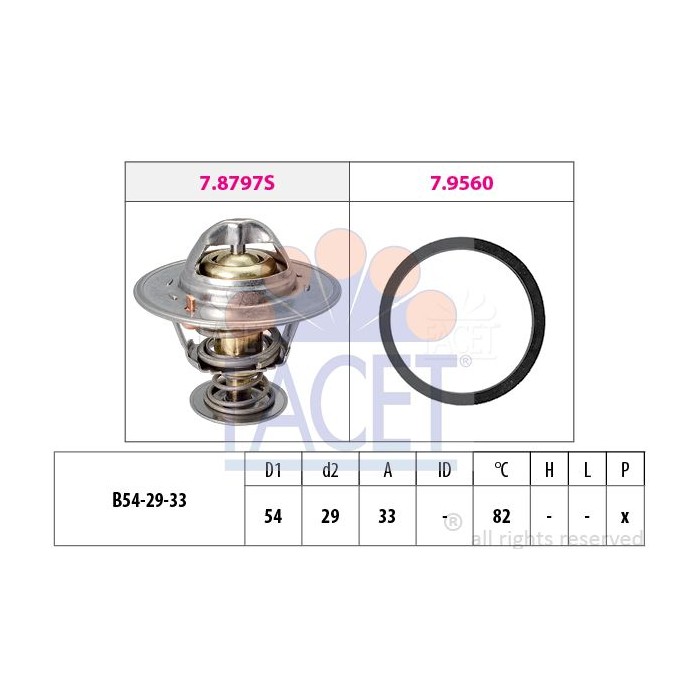 FACET Made in Italy - Thermostat, Kühlmittel 7.8797