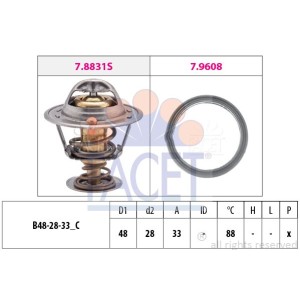 FACET Made in Italy - Thermostat, Kühlmittel 7.8831