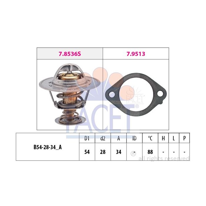 FACET Made in Italy - Thermostat, Kühlmittel 7.8869