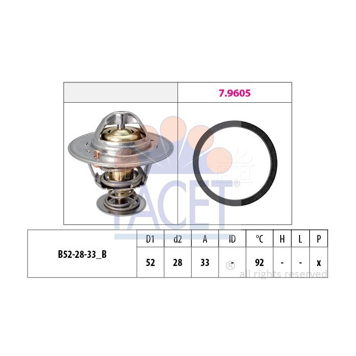 FACET Made in Italy - Thermostat, Kühlmittel 7.8928