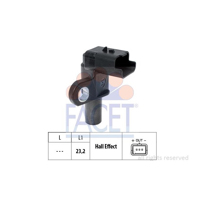FACET Made in Italy - Sensor, Nockenwellenposition 9.0332