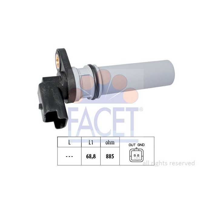 FACET Made in Italy - Drehzahlsensor, Automatikgetriebe 9.0537