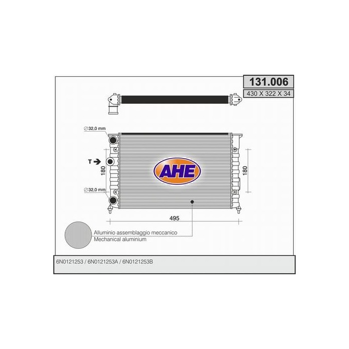 AHE Kühler, Motorkühlung 131.006