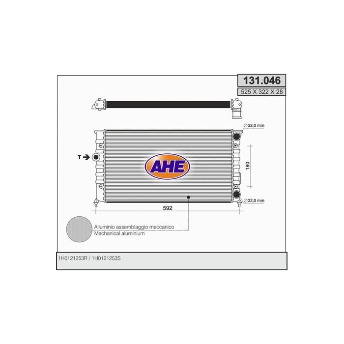 AHE Kühler, Motorkühlung 131.046