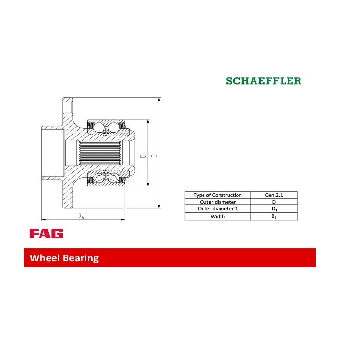 FAG Radlagersatz 713668050