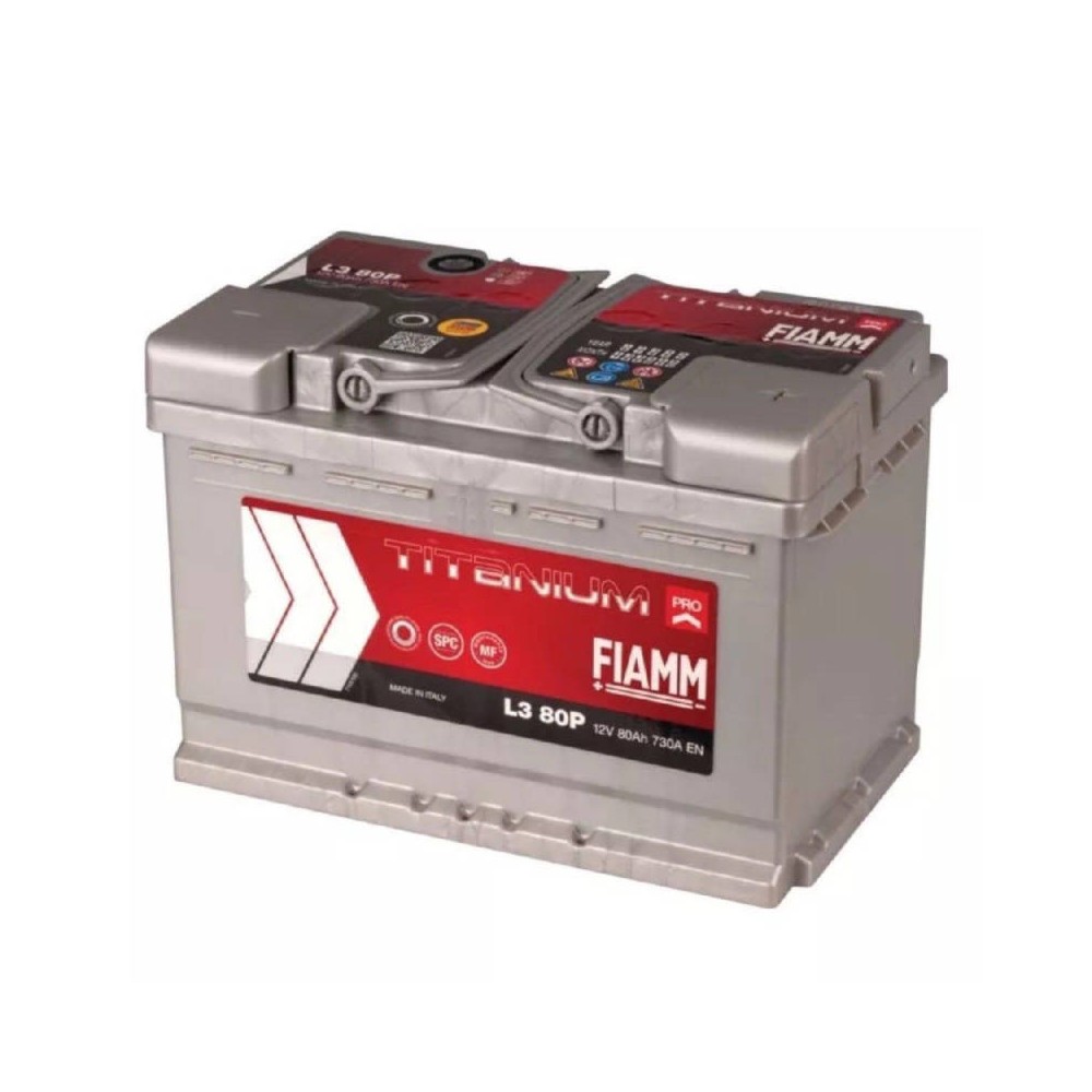 Autobatterie FIAMM 80Ah 730A 12V