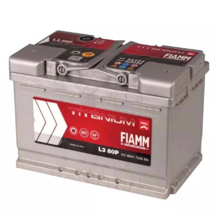 Autobatterie FIAMM 80Ah 730A 12V
