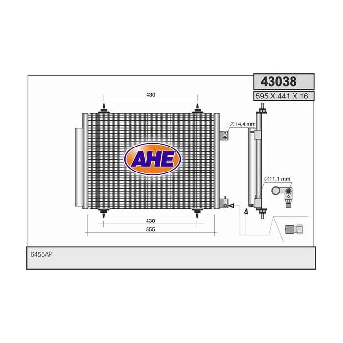 AHE Kondensator, Klimaanlage 43038