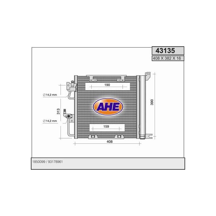 AHE Kondensator, Klimaanlage 43135