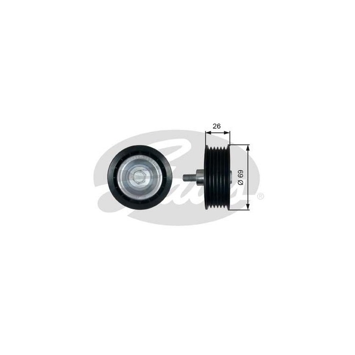 GATES DriveAlign® Umlenk-Führungsrolle, Keilrippenriemen T36456