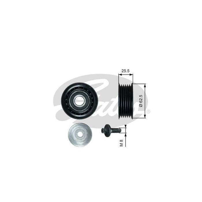GATES DriveAlign® Umlenk-Führungsrolle, Keilrippenriemen T36736