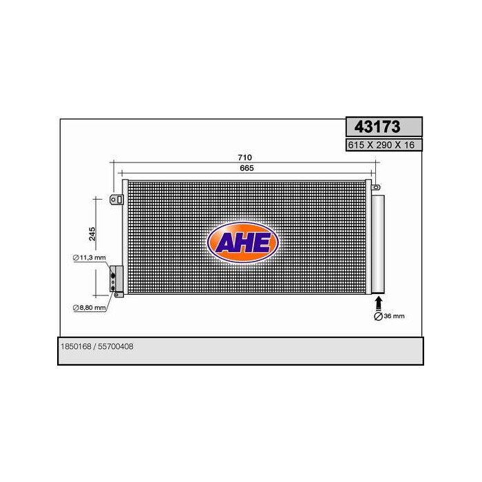 AHE Kondensator, Klimaanlage 43173