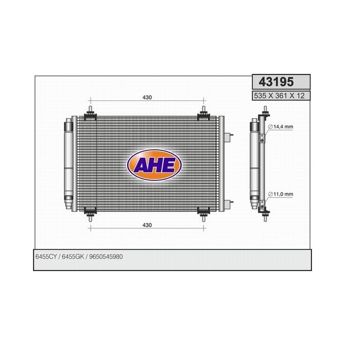 AHE Kondensator, Klimaanlage 43195