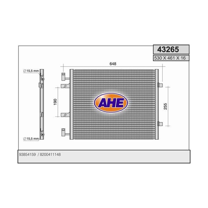 AHE Kondensator, Klimaanlage 43265