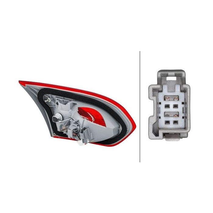 HELLA Heckleuchte 2NR354828-021