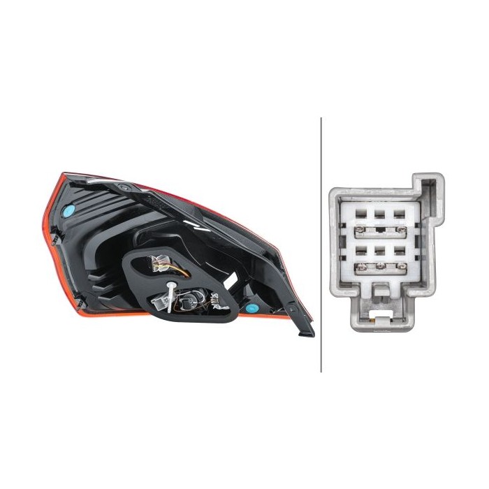 HELLA Heckleuchte 2VP354805-021