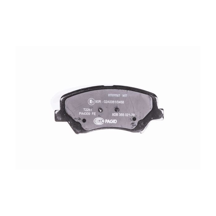 HELLA Bremsbelagsatz, Scheibenbremse 8DB355021-781