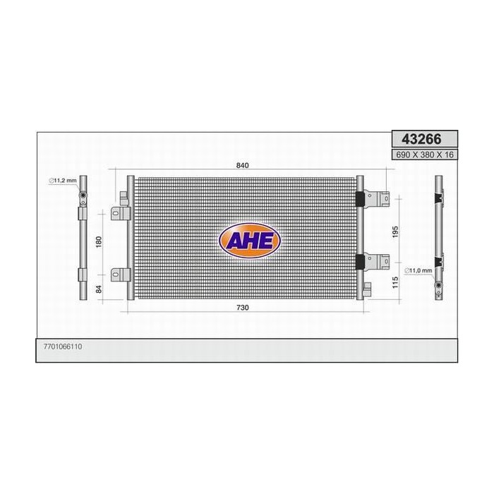 AHE Kondensator, Klimaanlage 43266