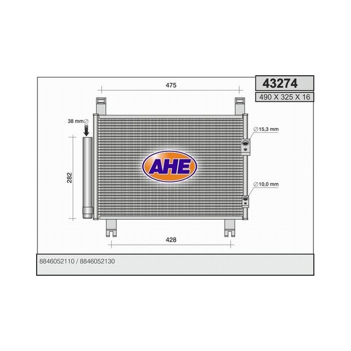 AHE Kondensator, Klimaanlage 43274