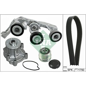 INA Wasserpumpe + Keilrippenriemensatz 529008130