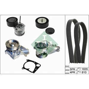 INA Wasserpumpe + Keilrippenriemensatz 529011230