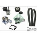 INA Wasserpumpe + Keilrippenriemensatz 529011230