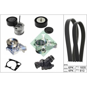 INA Wasserpumpe + Keilrippenriemensatz 529011231