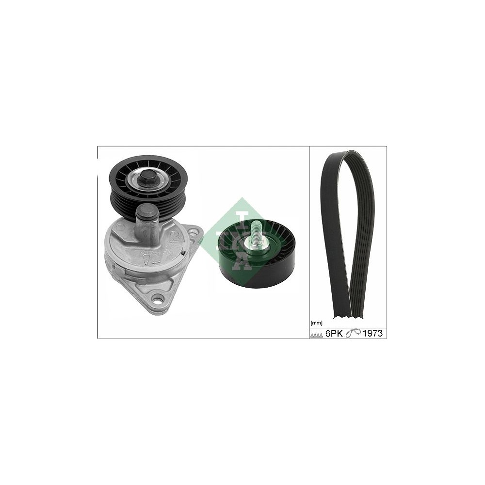 INA Keilrippenriemensatz 529028110