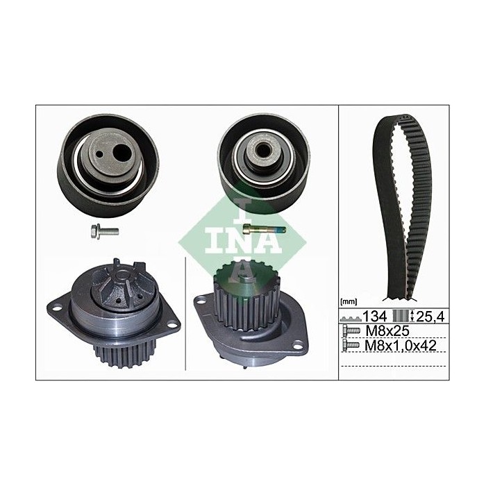 INA Wasserpumpe + Zahnriemensatz 530005530