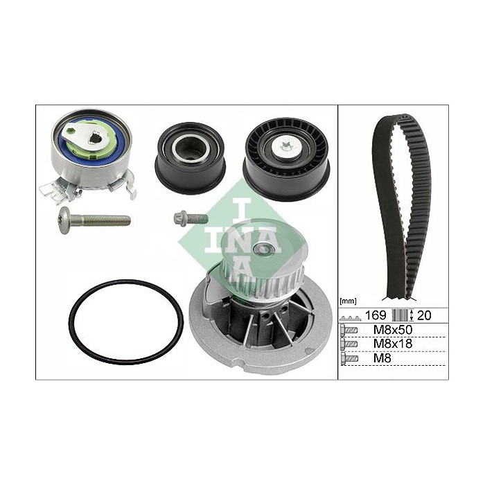 INA Wasserpumpe + Zahnriemensatz 530007832