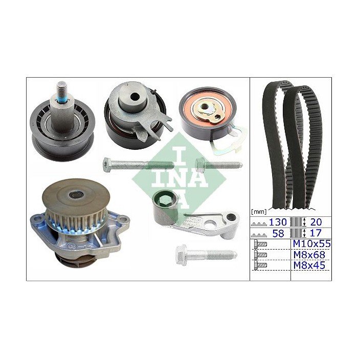 INA Wasserpumpe + Zahnriemensatz 530008931