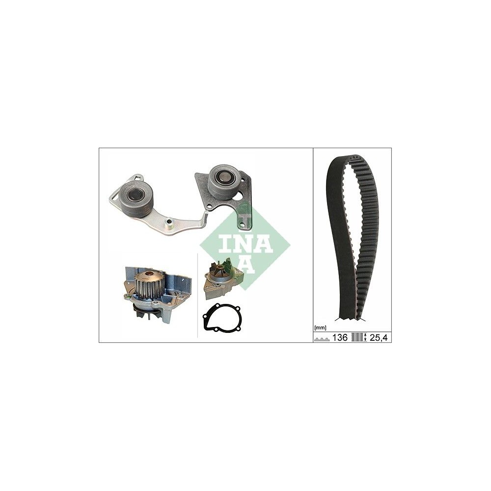 INA Wasserpumpe + Zahnriemensatz 530009631