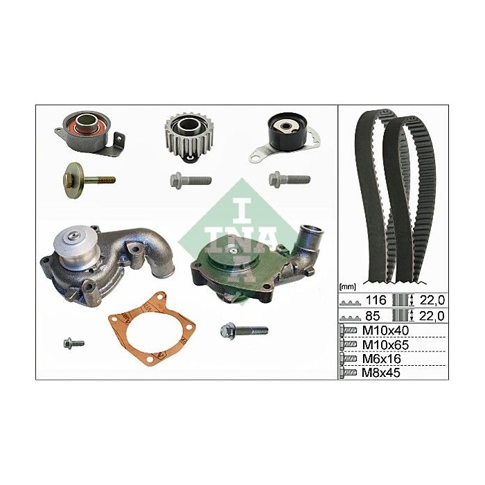 INA Wasserpumpe + Zahnriemensatz 530010431