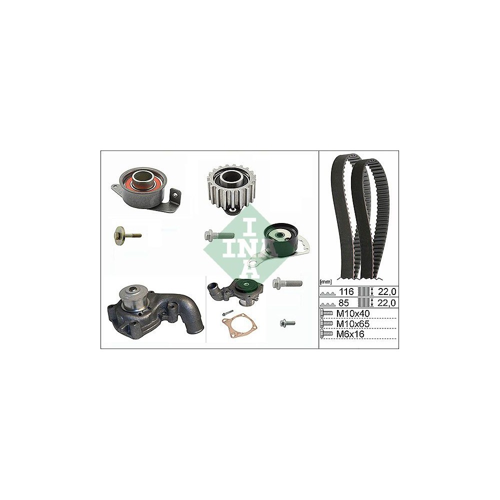 INA Wasserpumpe + Zahnriemensatz 530010432