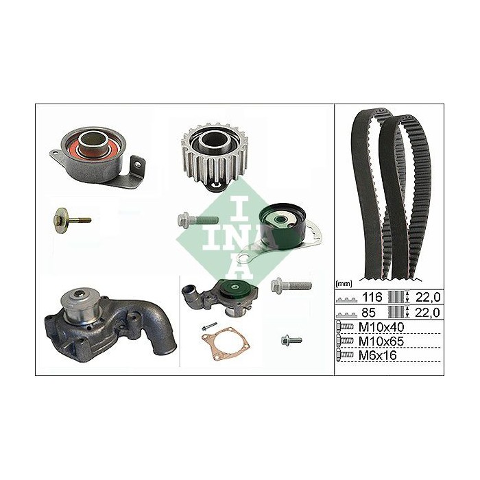 INA Wasserpumpe + Zahnriemensatz 530010432