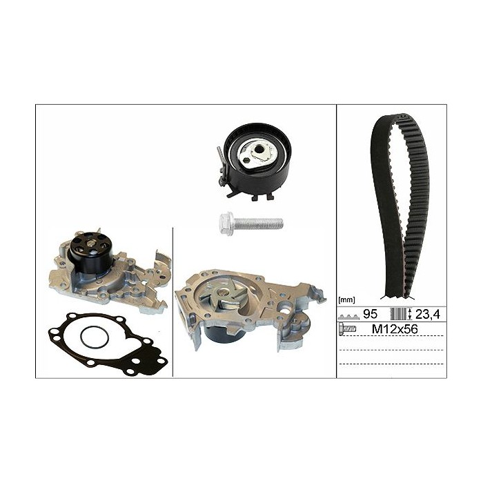 INA Wasserpumpe + Zahnriemensatz 530019530