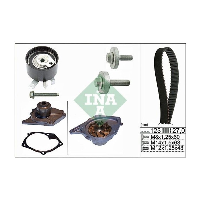 INA Wasserpumpe + Zahnriemensatz 530019730