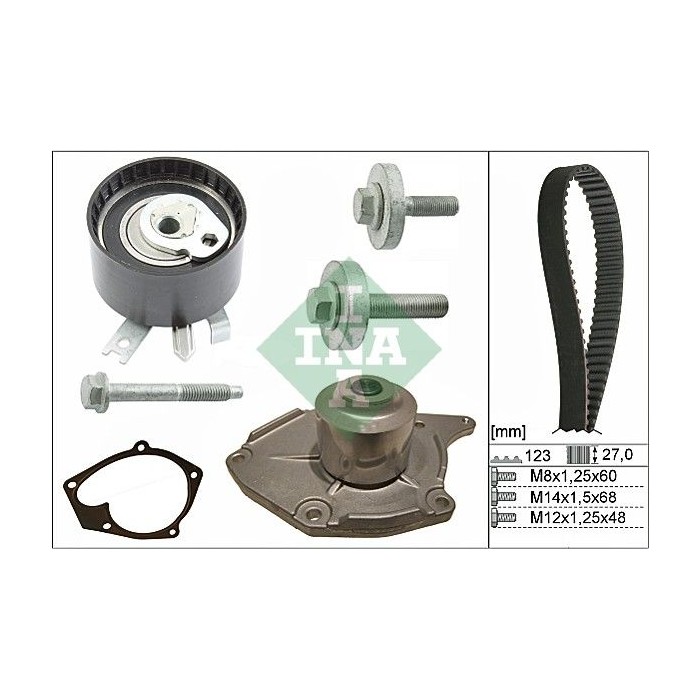 INA Wasserpumpe + Zahnriemensatz 530019731