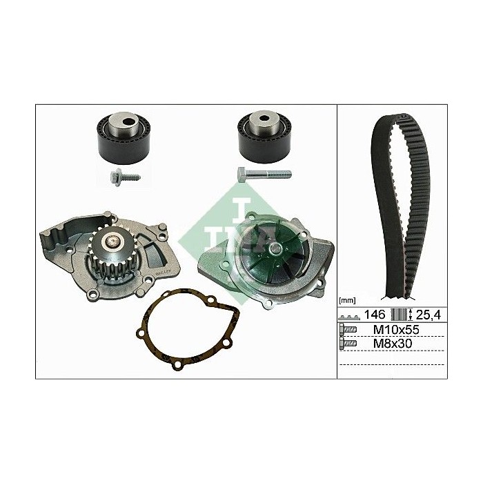 INA Wasserpumpe + Zahnriemensatz 530023430