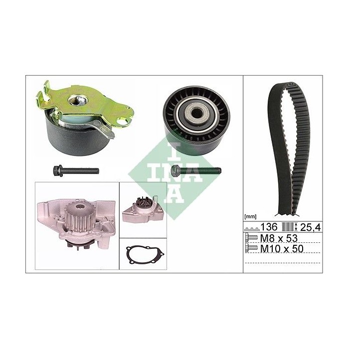 INA Wasserpumpe + Zahnriemensatz 530023630